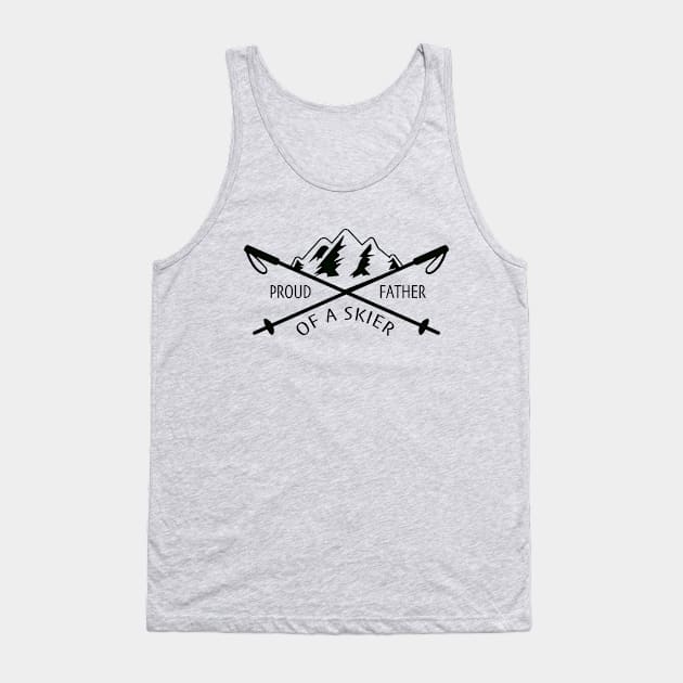 Proud Ski Dad Tank Top by NLKideas